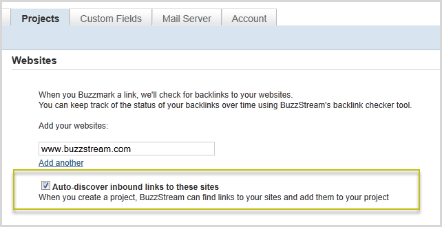 Auto-discover backlinks in BuzzStream