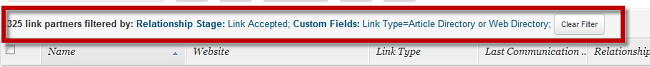 custom fields in buzzstream for link removal