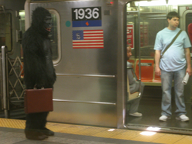 man in gorilla suit