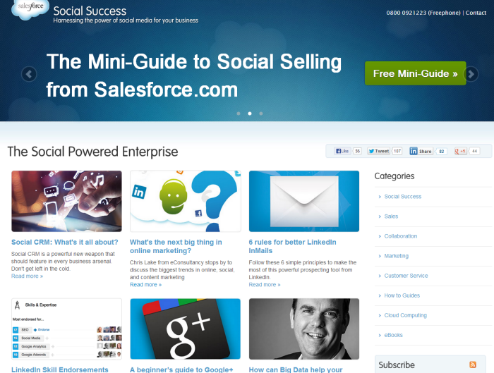 salesforce social selling center