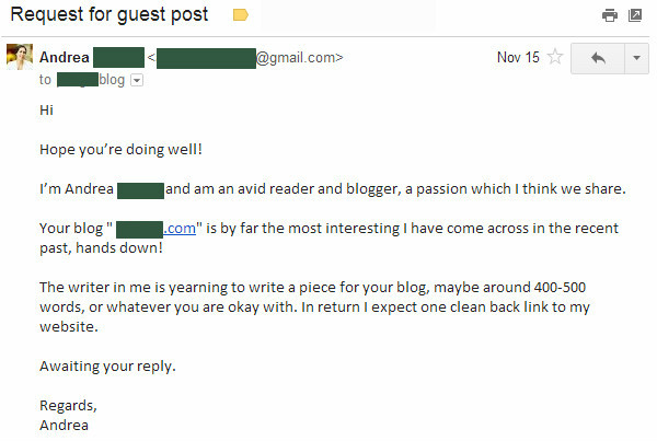 bad guest post email