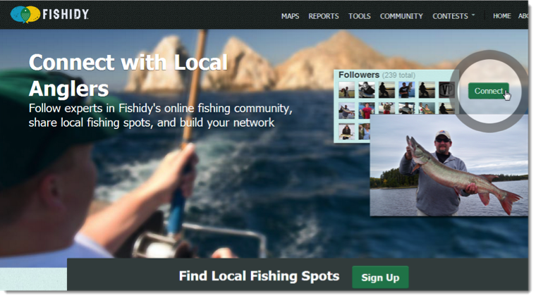 Connect with local anglers