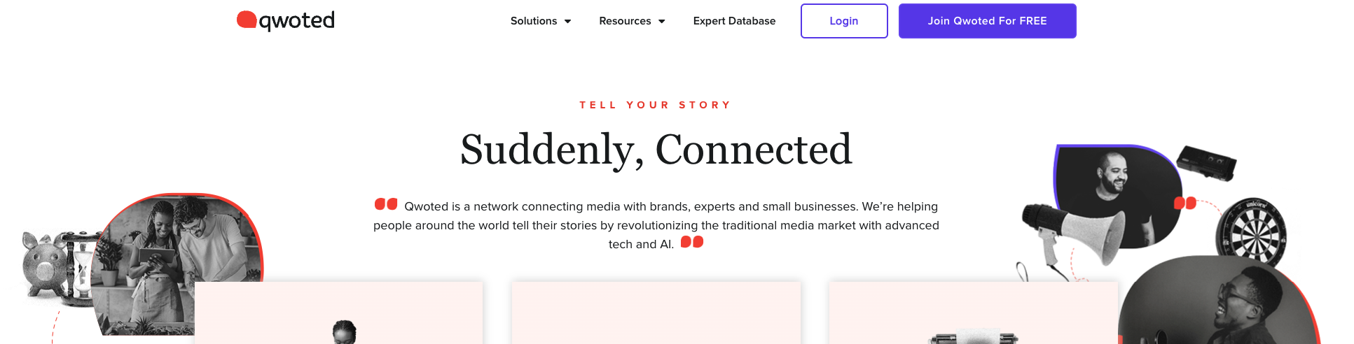 qwoted homepage