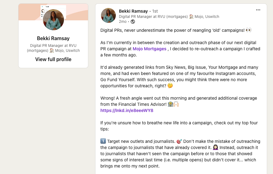 bekki ramsay's podcast post