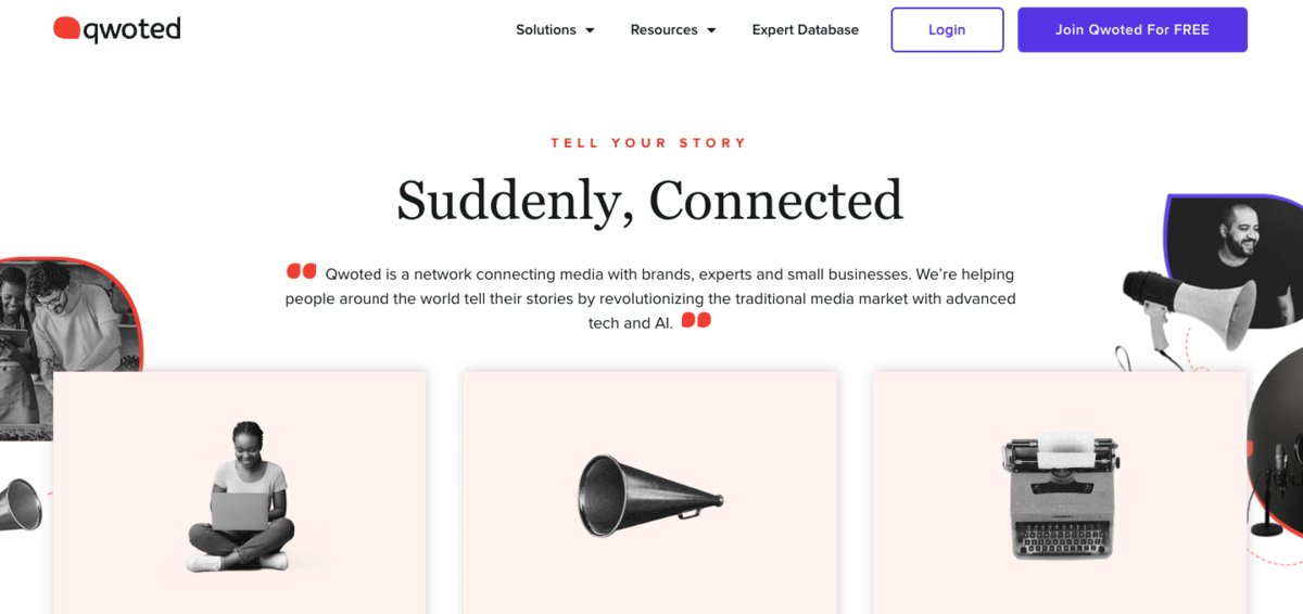 qwoted's homepage