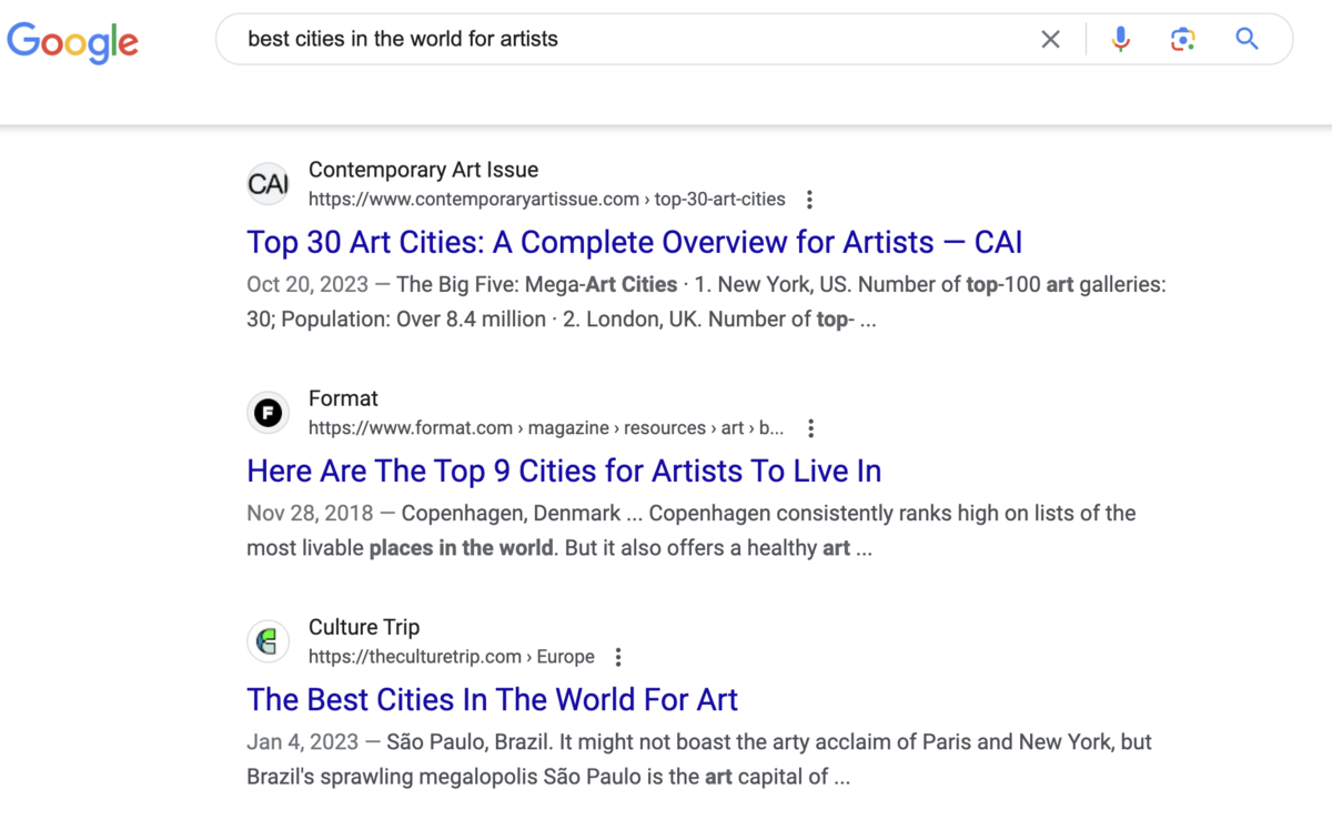 best cities in the world