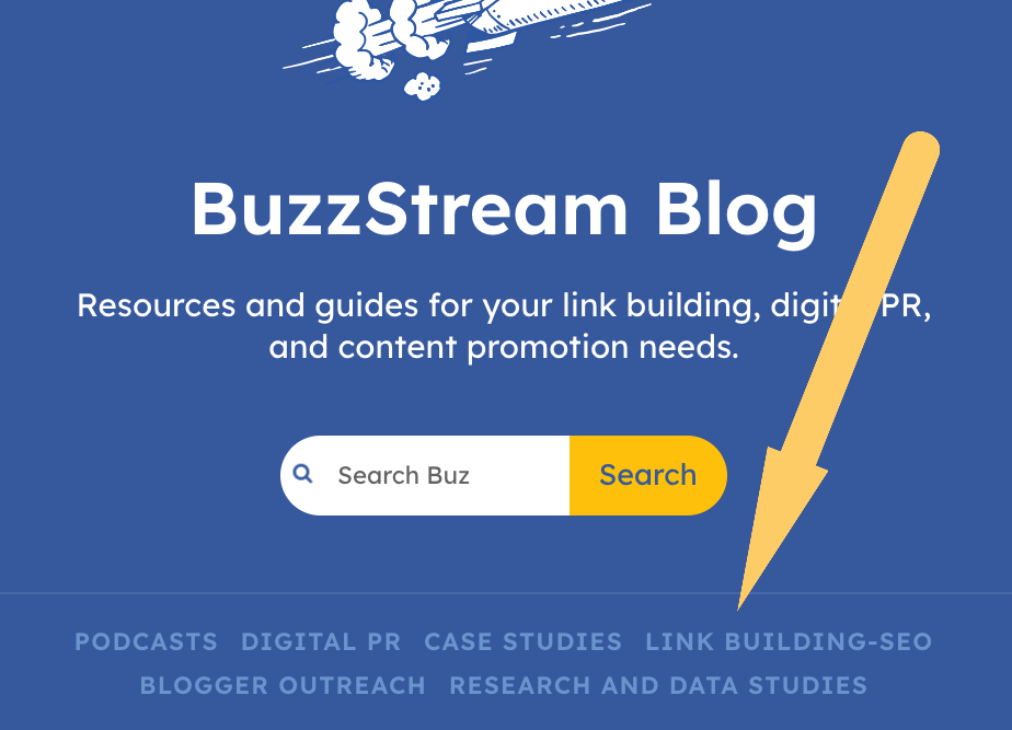 buzzstream blog home