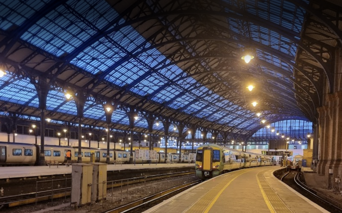 empty train station in brighton