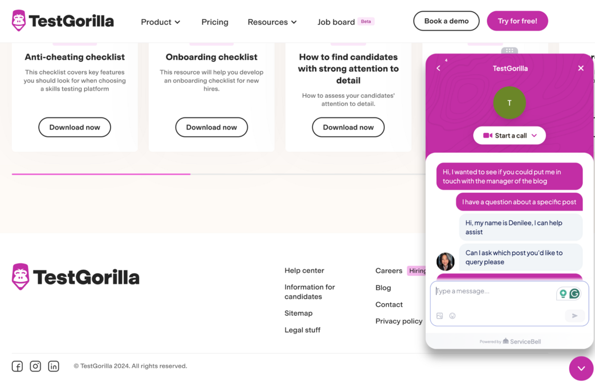 test gorilla