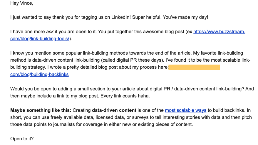 link building push