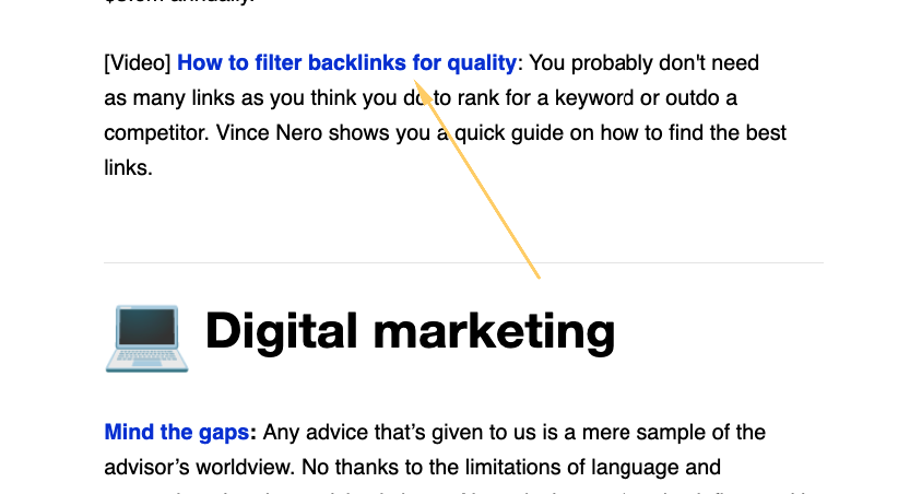 how to filter backlinks for quality