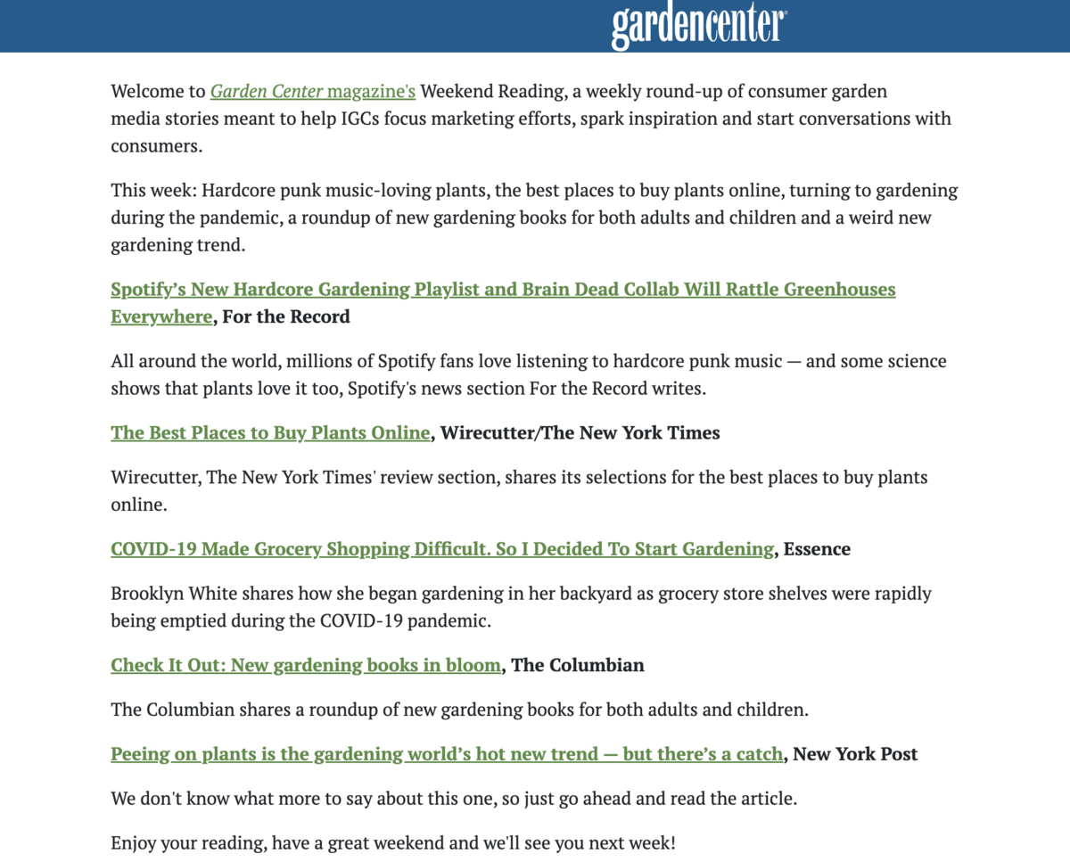 garden center roundup