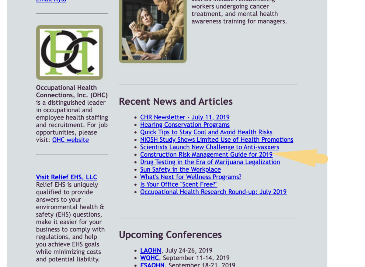 construction risk management guide recent news