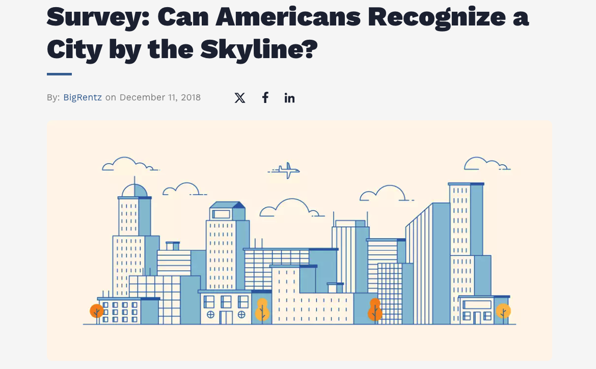 survey can americans recognize a city by the skyline