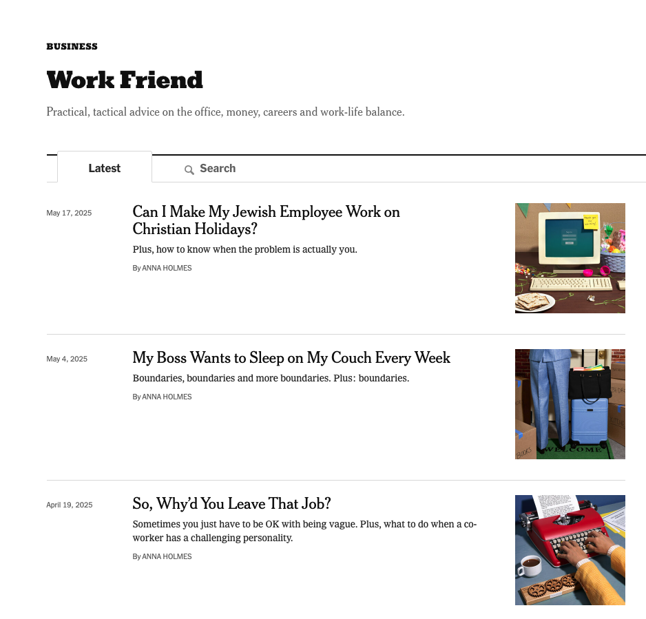 work friend column