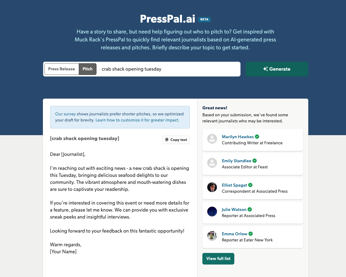 press pal 