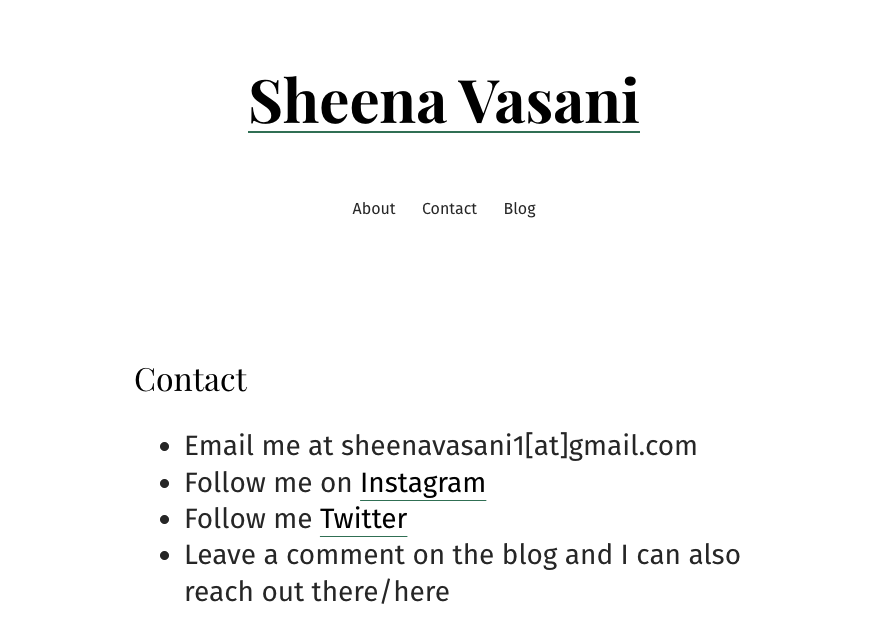 sheena vasani