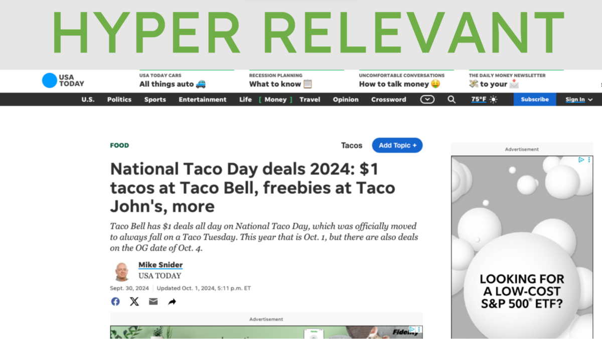 hyper relevant - national taco day