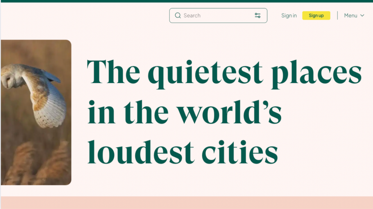 quietest places in the world's loudest cities