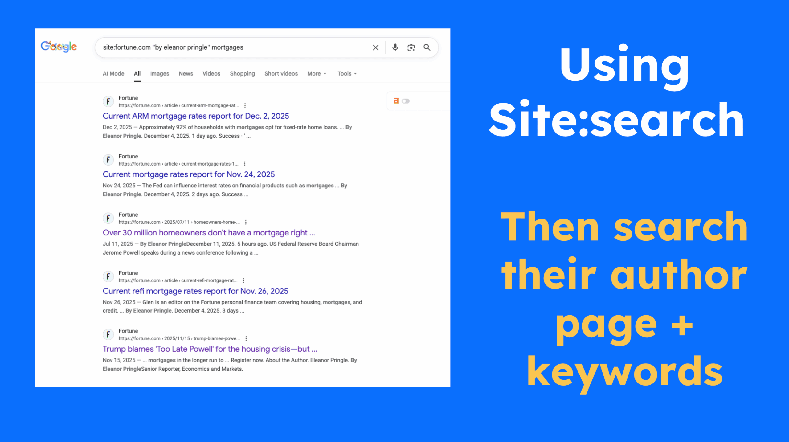 eleanor pringle and mortages