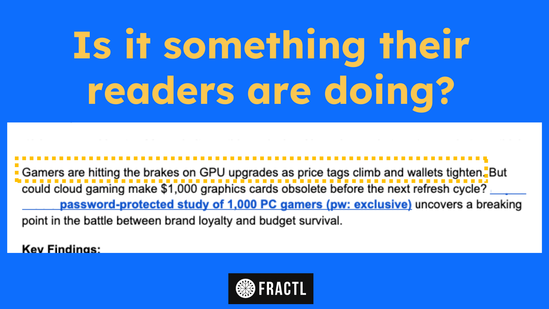 is it something their readers are doing?