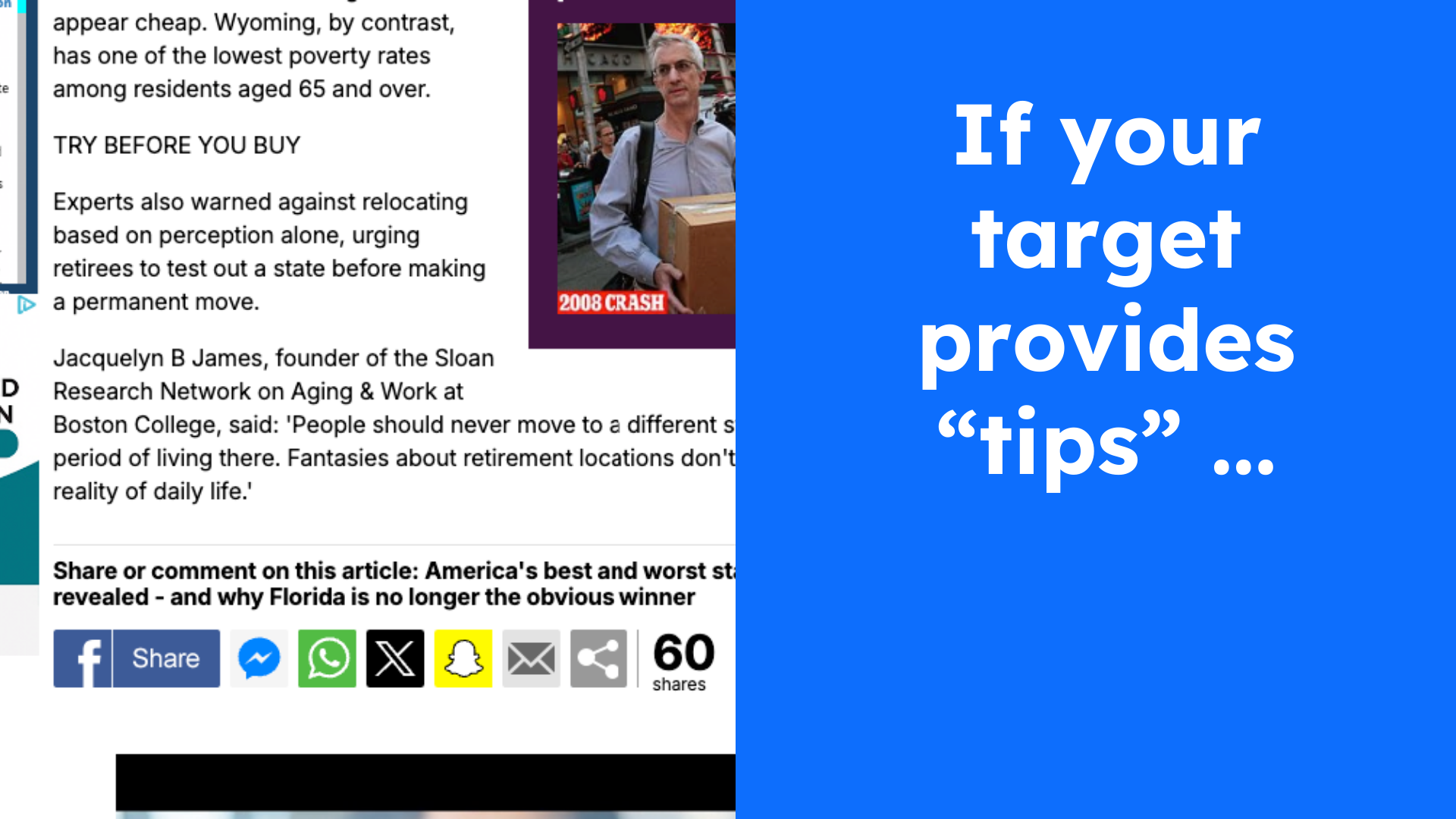 if your target provides tips