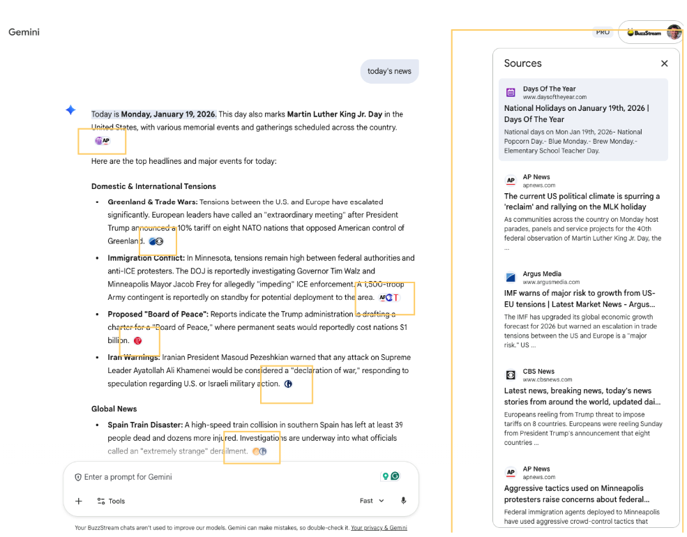 click opportunities for news