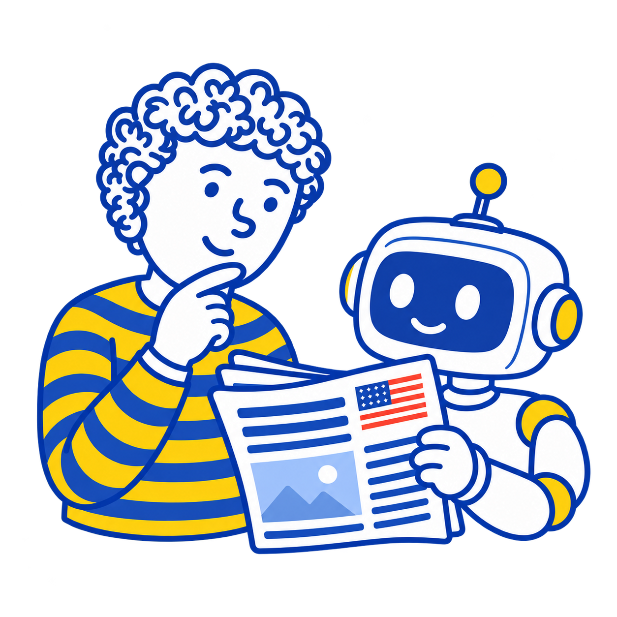 do americans use ai for news