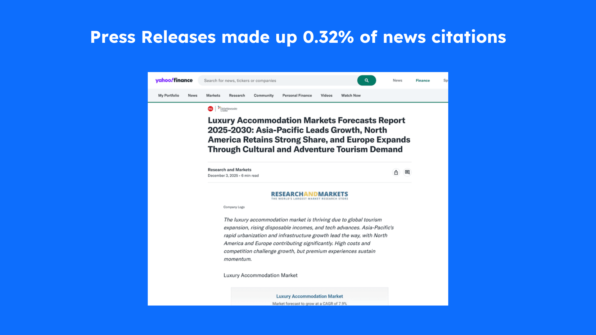 press releases made up less than 1% of citations