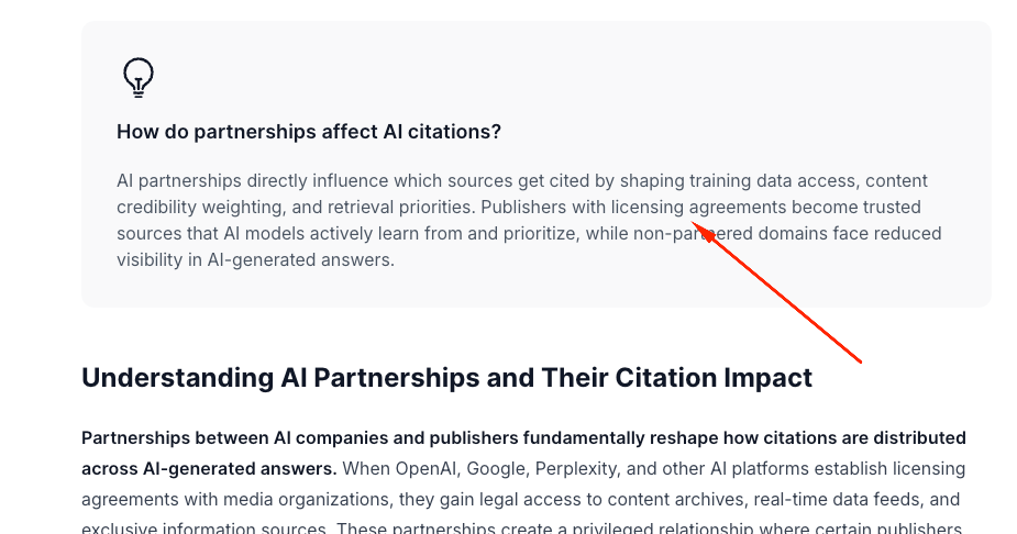 how do partnerships affect ai citations?