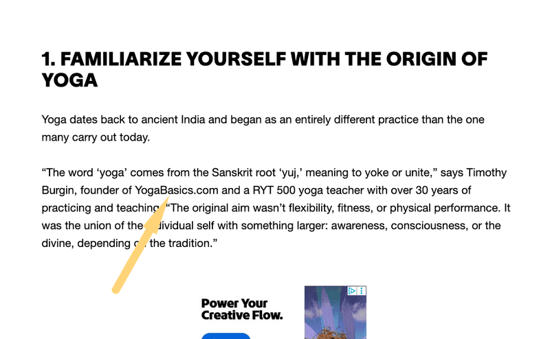 familiarize yourself with the origin of yoga