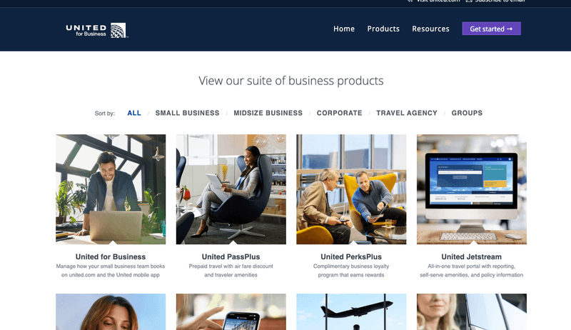 united airlines owned site
