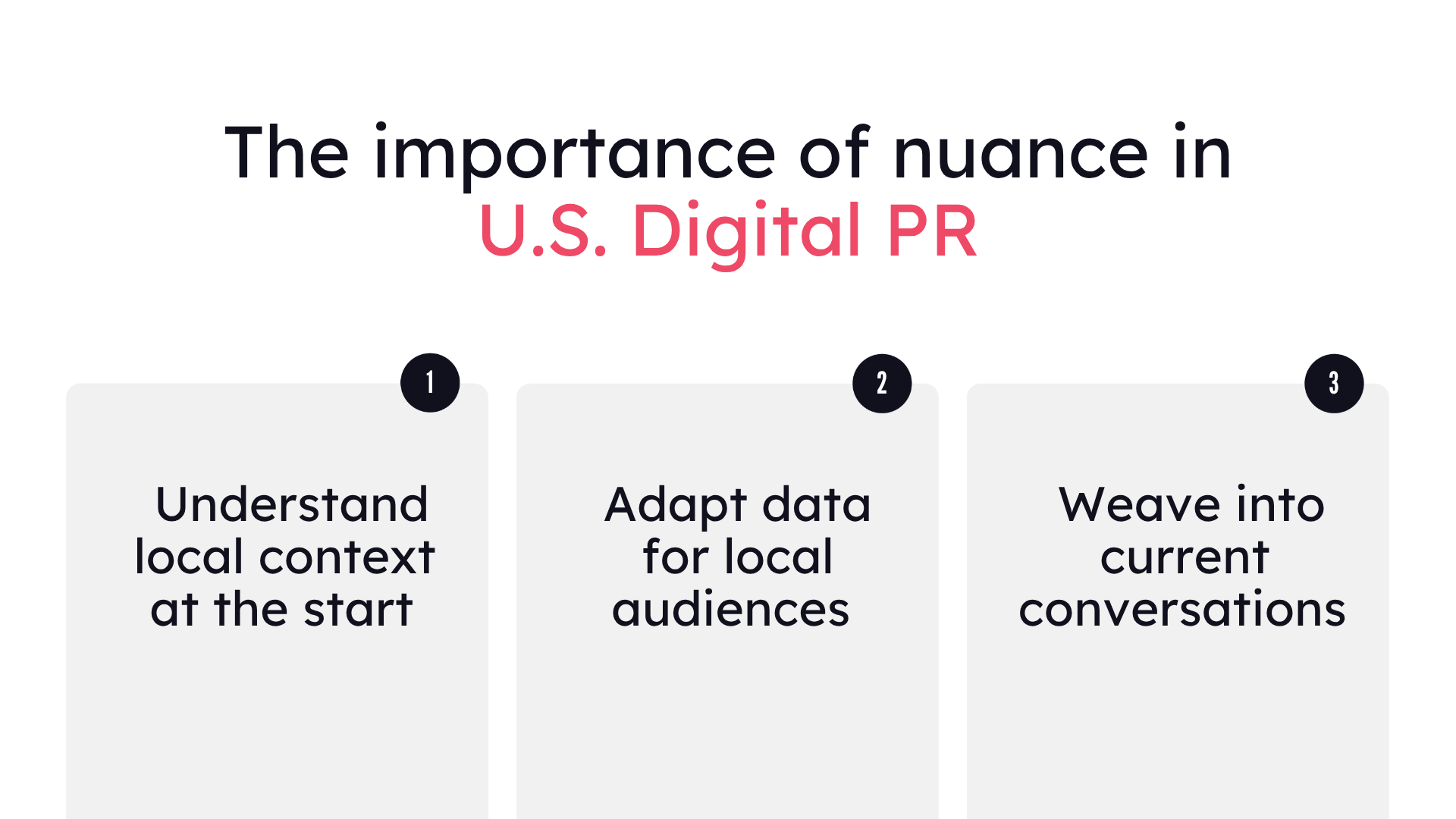 three steps for us digital pr