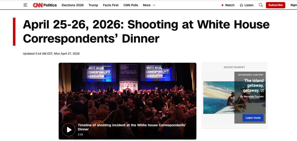 News coverage of a major tragedy