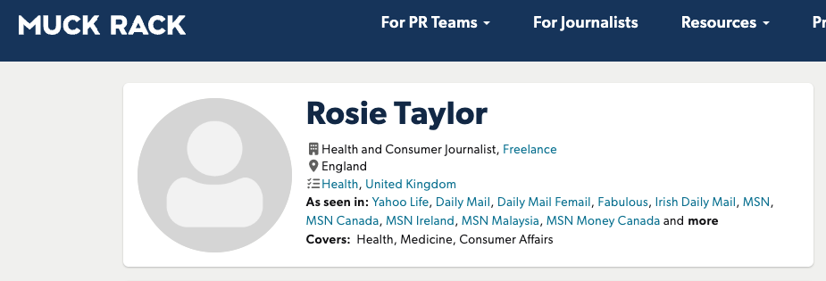 Rosie Taylor Muck Rack profile