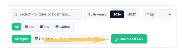 download csv
