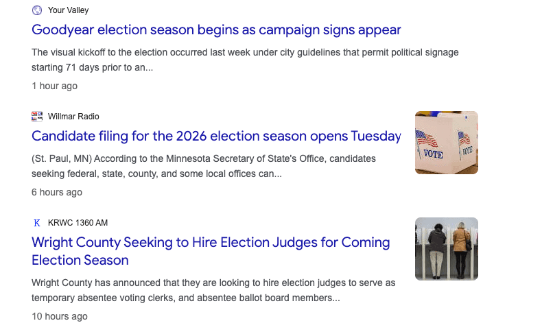 election season google search