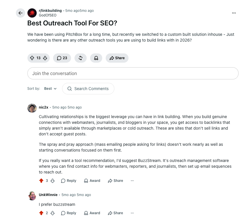 best outreach tool redddit best outreach tool for seo post on reddit