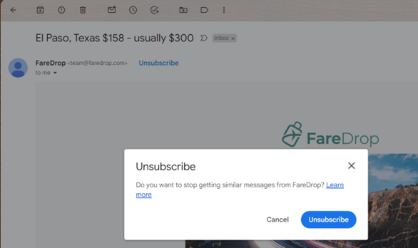 unsubscribe link unsubscribe link