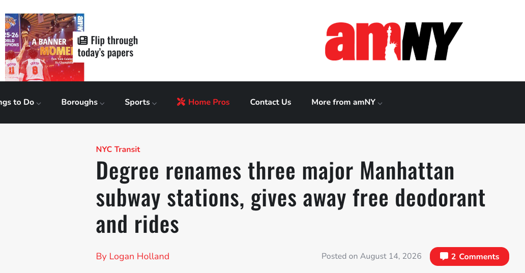 AMNY article degree renames three major manhattan subway stations