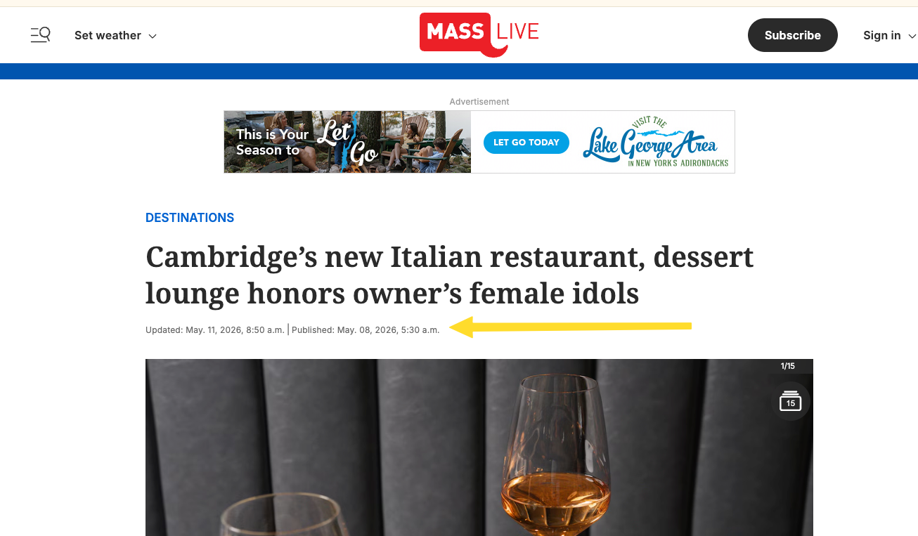 cambridges new italian restaurant dessert lounge honors owners female idols