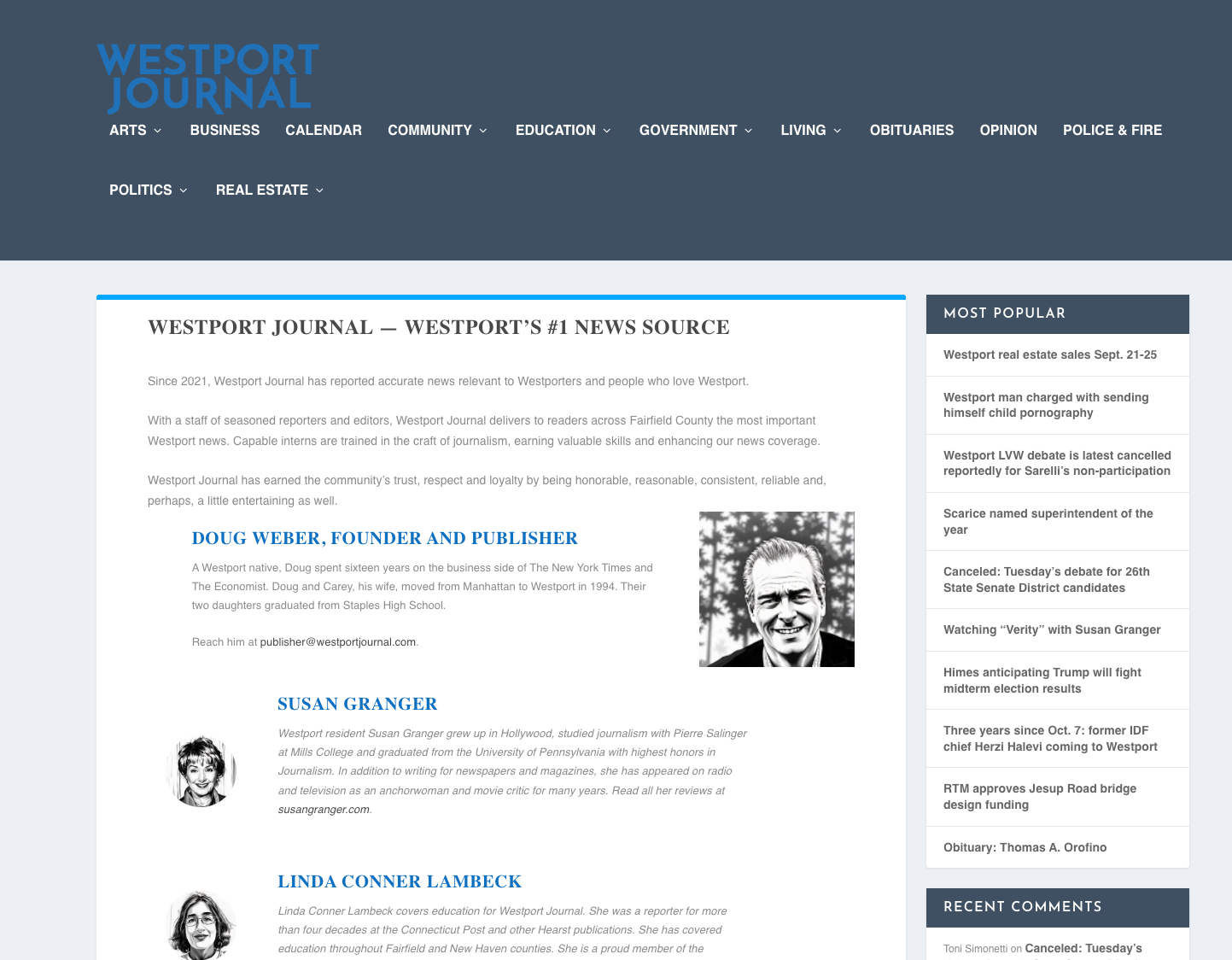 westport journal shows 7 staff